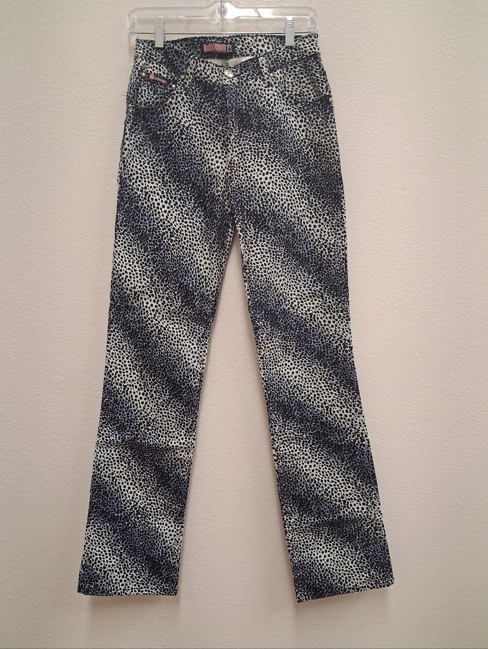 Bubblegum Leopard Cheetah Bootcut Vintage Y2K Pants Junior Size 13/14 USA
